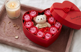 Soap Flower Rose Heart Gift Box